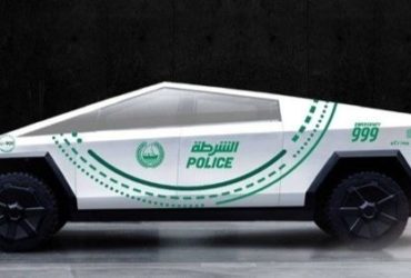 Une modélisation de la Tesla Cybertruck par la police de Dubaï