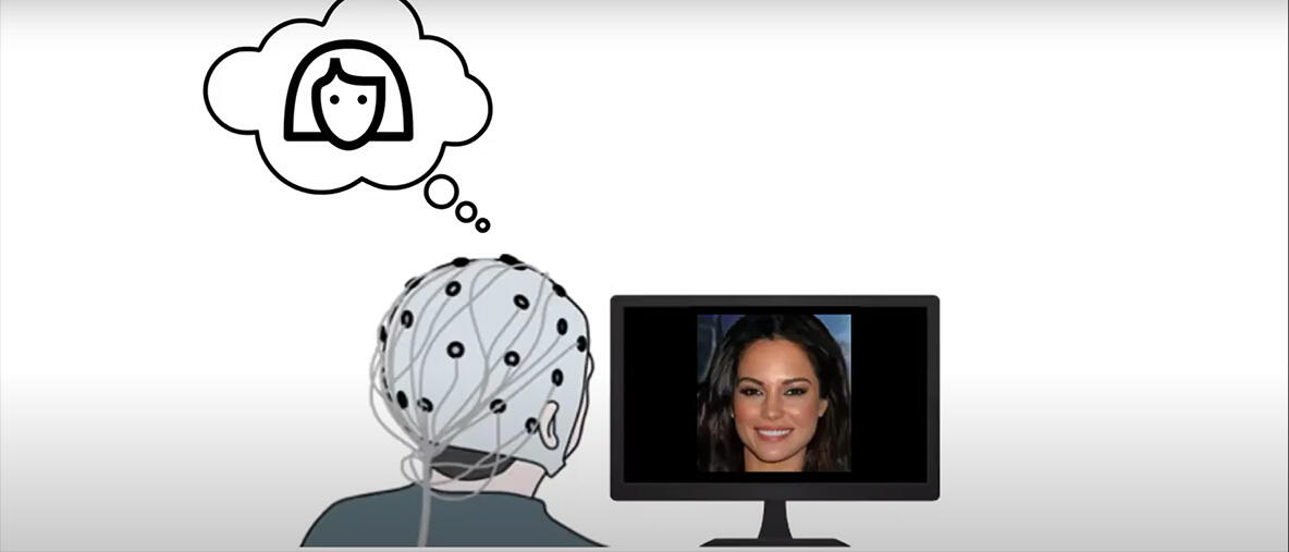 Des chercheurs de l'Université d'Helsinki (Finlande) ont développé une interface cerveau-machine capable de recréer des traits de visage imaginés par des volontaires. (Photo : groupe de recherches de l'Université d'Helsinki (Finlande)